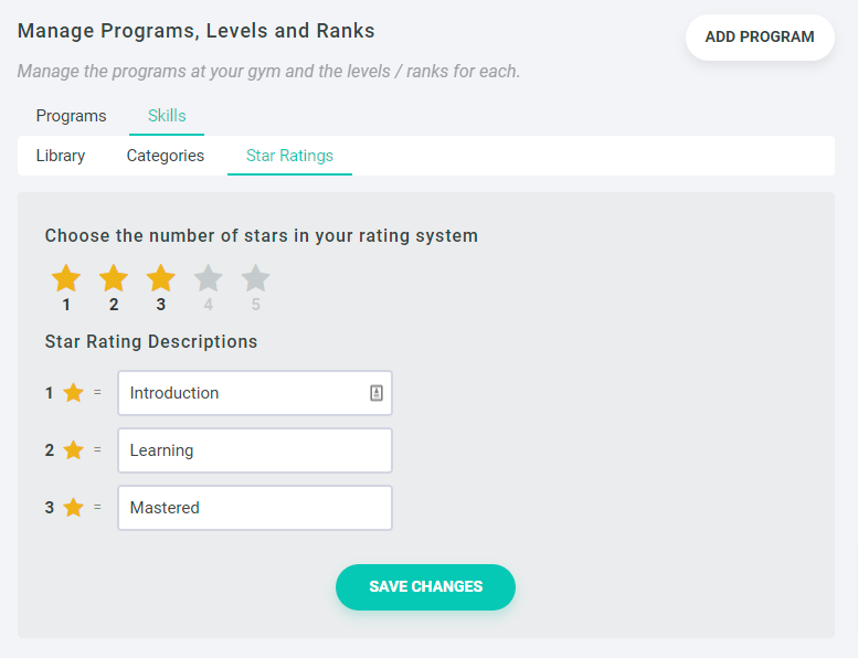 Your rating progress